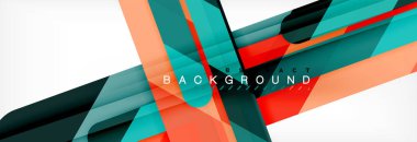 Soyut renkli çizgiler, modern geometrik arka plan tasarım