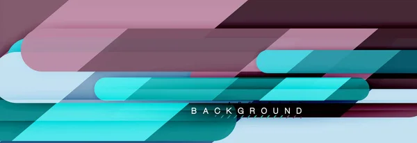 Abstrakte farbenfrohe Linien, moderne geometrische Hintergrundgestaltung — Stockvektor