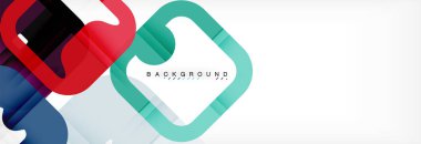 Geometrik arka plan, çok renkli şablonu için iş veya teknoloji sunu veya web broşür kapak düzeni, duvar kağıdı kare.