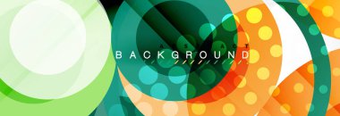 Çakışan daireye arka planı Tasarla