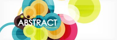 Çakışan daireye arka planı Tasarla