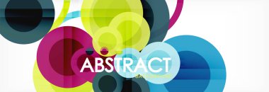 Çakışan daireye arka planı Tasarla