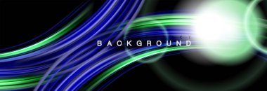 Karıştırma sıvı renk dalgalar siyah akan arka plan soyut tasarım