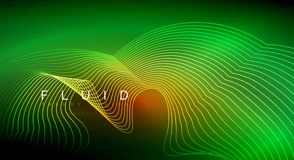 Fondo abstracto de partículas de onda de flujo digital — Archivo Imágenes Vectoriales
