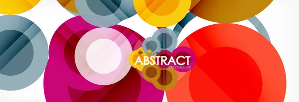 Círculo composición fondo abstracto — Archivo Imágenes Vectoriales