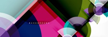 Vektör fantastik daire modern geometrik arka plan şablonu