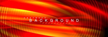 Sıvı renkli dalga satır arkaplanı. Trendy soyut düzeni şablonu için iş veya teknoloji tanıtımı, internet poster ya da web broşür kapak, duvar kağıdı