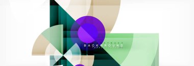 Modaya uygun daireler kompozisyon geometrik arka plan