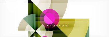 Modaya uygun daireler kompozisyon geometrik arka plan