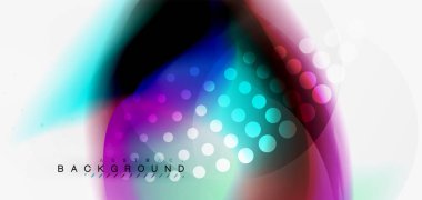 Renk akan dalga, trendy sıvı tasarım şablonu