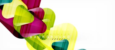 Cam üçgenler modern geometrik kompozisyon, arka plan