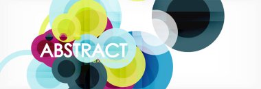 Çakışan daireye arka planı Tasarla