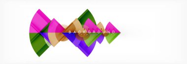 Üçgenler ve daire geometrik arka plan