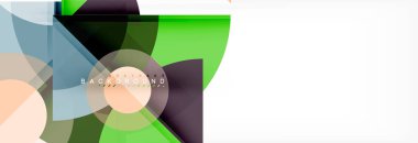 Modaya uygun daireler kompozisyon geometrik arka plan