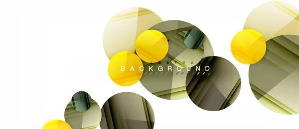 Glänzend bunte Kreise abstrakten Hintergrund, moderne geometrische Design — Stockvektor