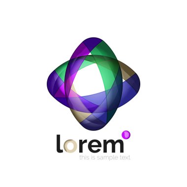 Soyut geometrik iş simgesi