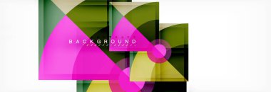 Modaya uygun daireler kompozisyon geometrik arka plan