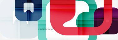 Geometrik arka plan, çok renkli şablonu için iş veya teknoloji sunu veya web broşür kapak düzeni, duvar kağıdı kare.