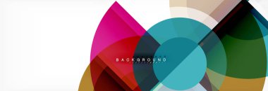 Arka plan parlak geometrik tasarım daireler