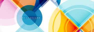 Vektör fantastik daire modern geometrik arka plan şablonu