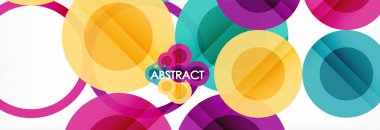 Çakışan daireye arka planı Tasarla