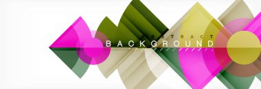 Modaya uygun daireler kompozisyon geometrik arka plan