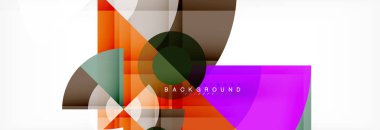 Modaya uygun daireler kompozisyon geometrik arka plan