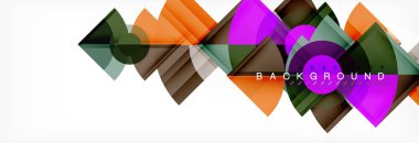 Modaya uygun daireler kompozisyon geometrik arka plan