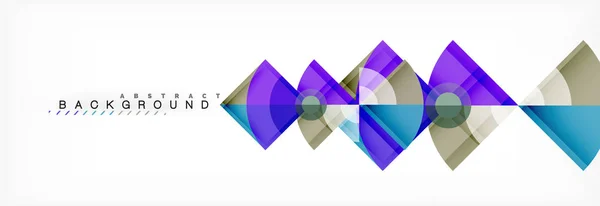 Tendance cercles composition fond géométrique — Image vectorielle