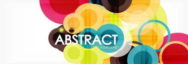 Çakışan daireye arka planı Tasarla