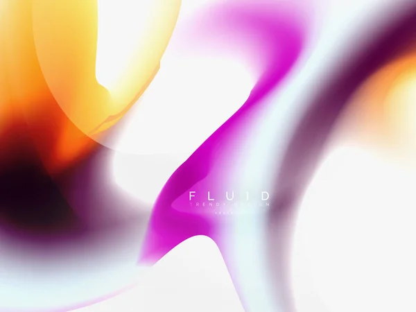 Fondo abstracto - flujo de ondas de colores líquidos — Archivo Imágenes Vectoriales