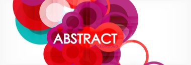 Çakışan daireye arka planı Tasarla