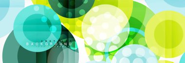 Çakışan daireye arka planı Tasarla