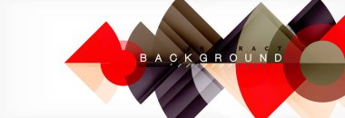 Üçgenler ve daire geometrik arka plan