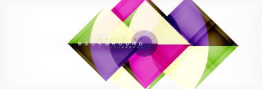 Modaya uygun daireler kompozisyon geometrik arka plan