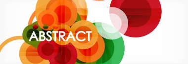 Çakışan daireye arka planı Tasarla