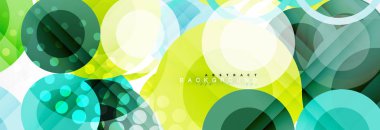 Çakışan daireye arka planı Tasarla