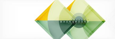 Üçgenler ve daire geometrik arka plan, modern tasarım