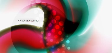 Renk akan dalga, trendy sıvı tasarım şablonu