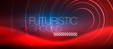 Neon parlayan çevreler arka plan