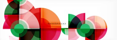 Vektör fantastik daire modern geometrik arka plan şablonu