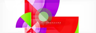 Modaya uygun daireler kompozisyon geometrik arka plan