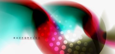 Renk akan dalga, trendy sıvı tasarım şablonu