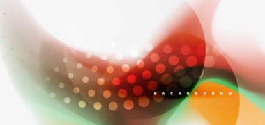 Renk akan dalga, trendy sıvı tasarım şablonu