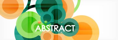 Çakışan daireye arka planı Tasarla