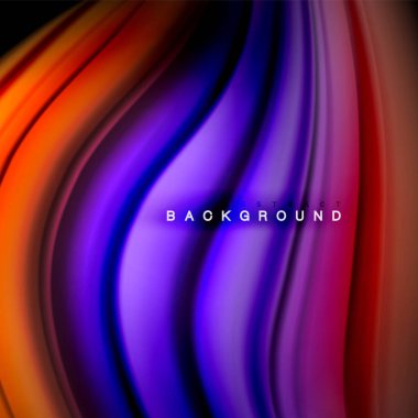 Arka plan soyut - sıvı renkli dalga