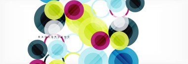 Çakışan daireye arka planı Tasarla