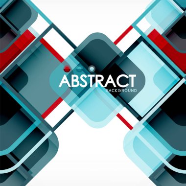 Geometrik arka plan, kağıt sanat tasarlamak için kapak tasarımı, kitap şablonu, poster, cd kapak illüstrasyon kare