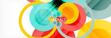 Çakışan daireye arka planı Tasarla