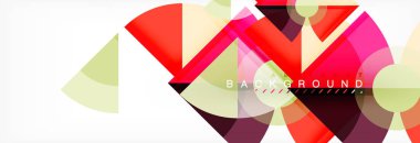 Modaya uygun daireler kompozisyon geometrik arka plan